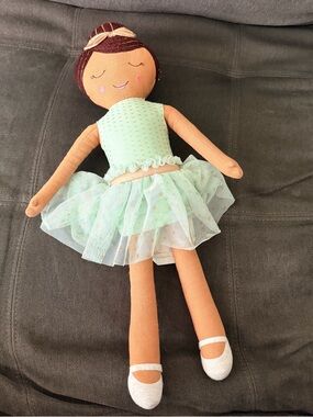 Viral Pillowfort in Mint Tutu Ballerina Cloth Doll - Soft Plush Toy